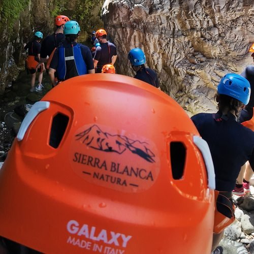 Sierra Blanca Natura helmet during canyoning